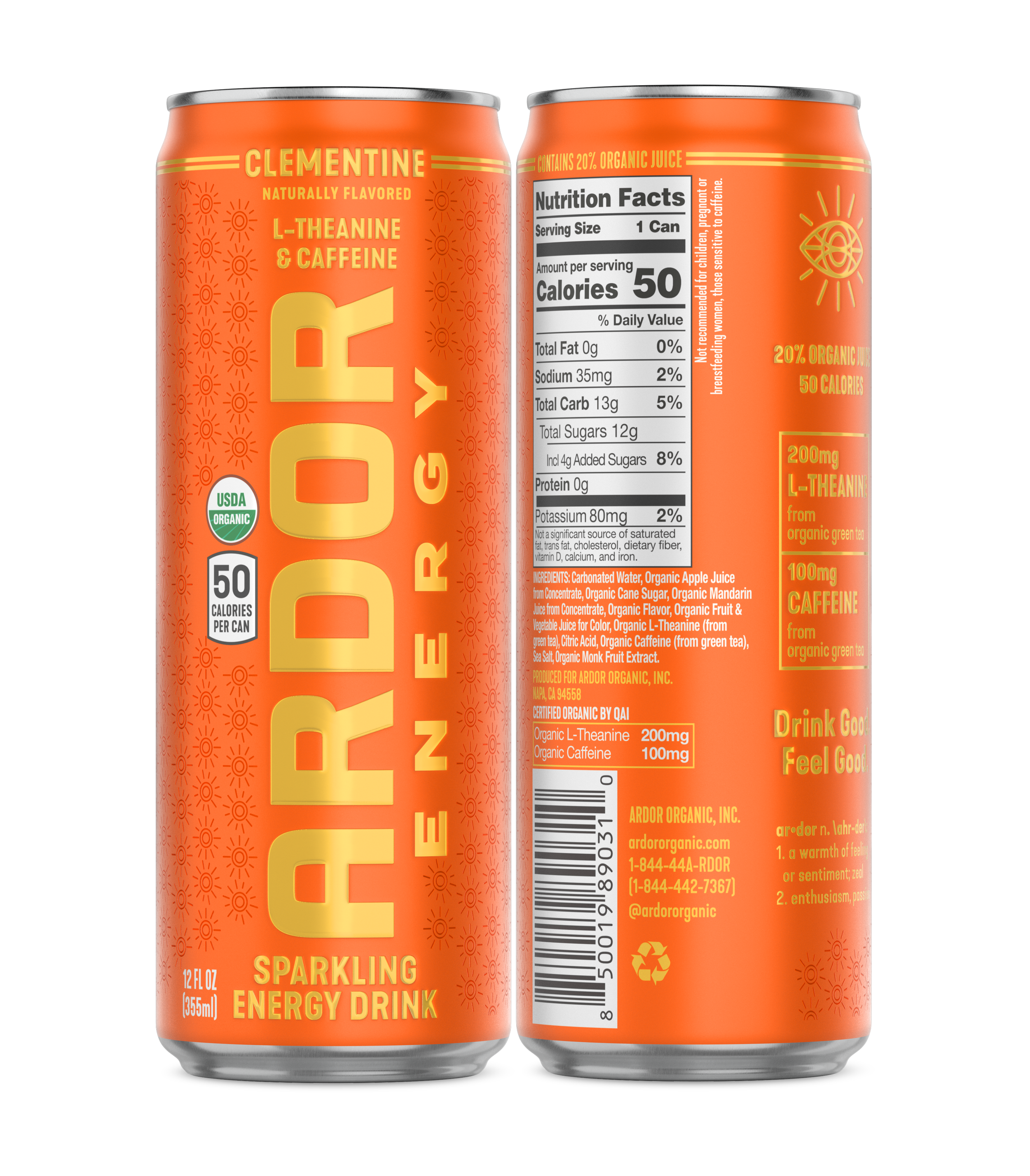 CLEMENTINE | Boost Your Day — Try Now — Ardor Organic